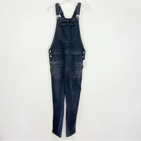 Old Navy OG Workwear Black Wash Overalls Denim BlackBerry Size 8 NWT - Picture 3 of 10